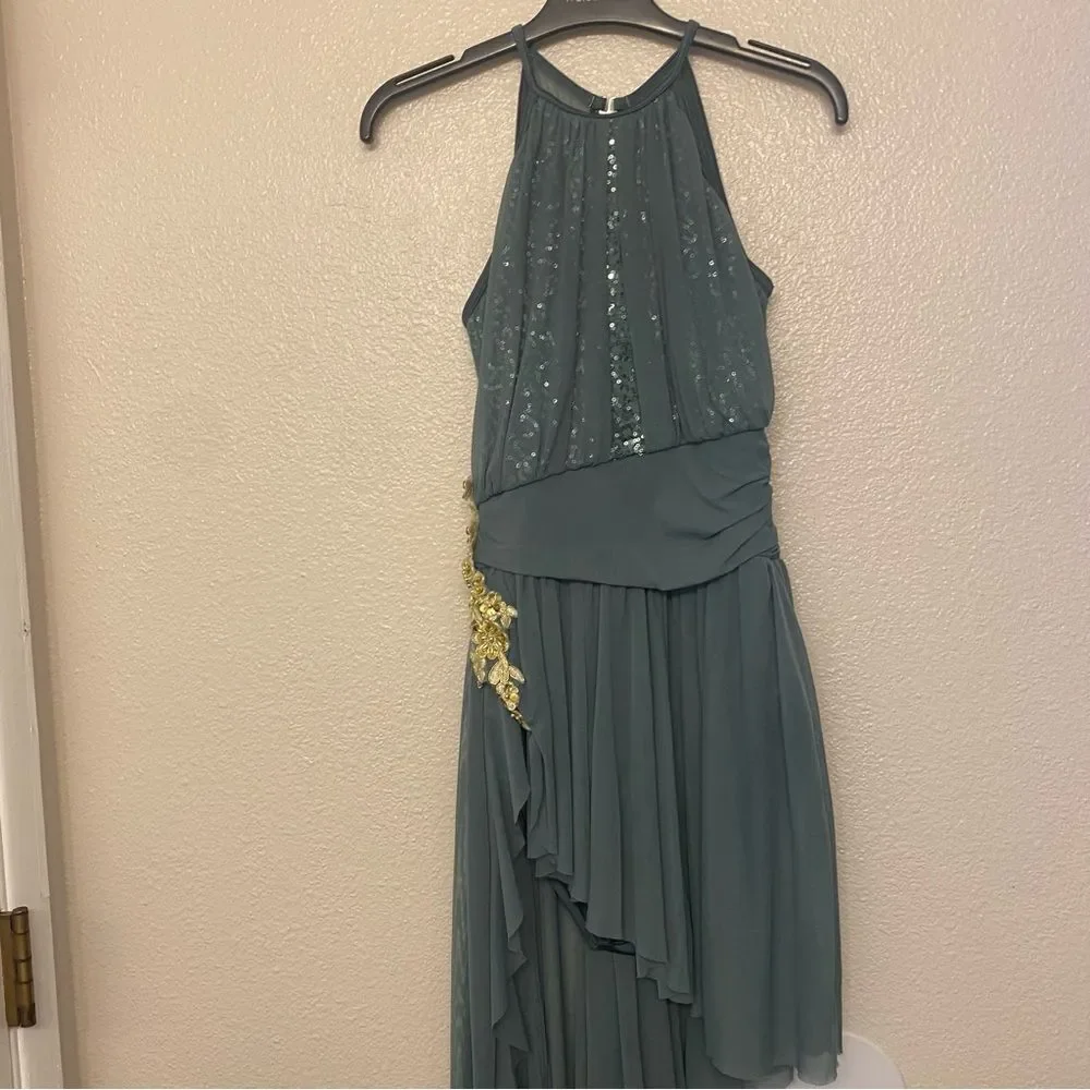WEISSMAN Dance Costume dress lyrical Sage green 10,000 MILES 13171 adult MA